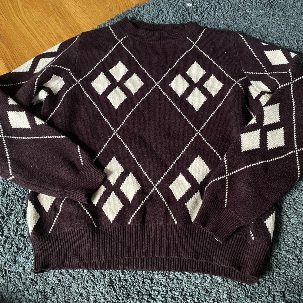 Cider brown patterned sweater